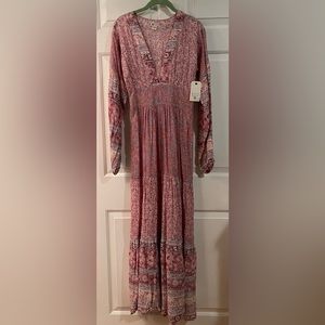 NWT Billabong Long Sleeve Maxi Dress